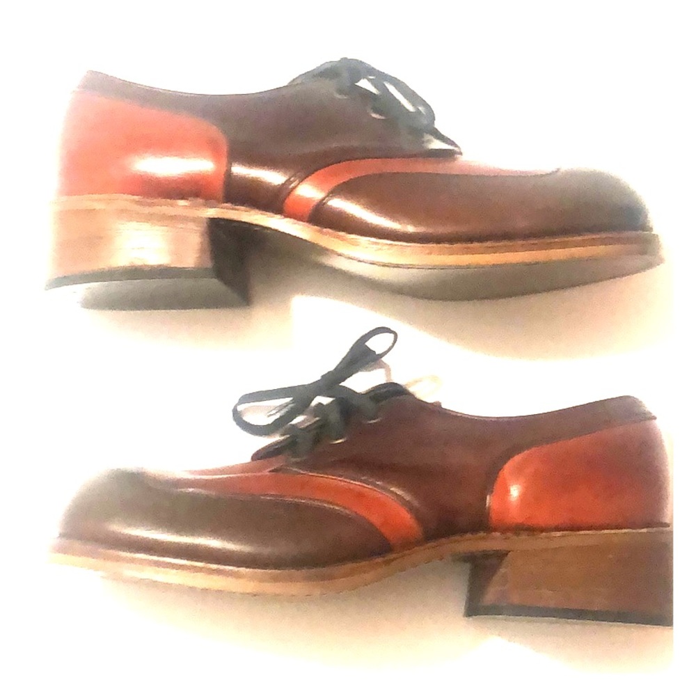 Vintage Men’s Two Toned Platform Shoes